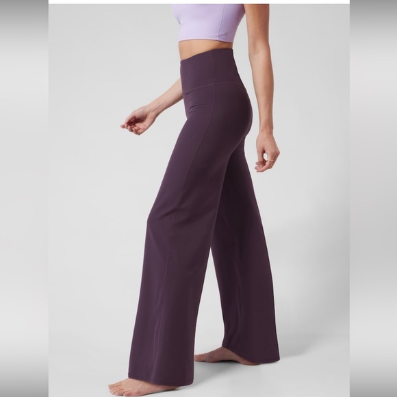 ATHLETA Elation Wide Leg Pant // Deep Crocus Violet #798650 - Picture 3 of 9
